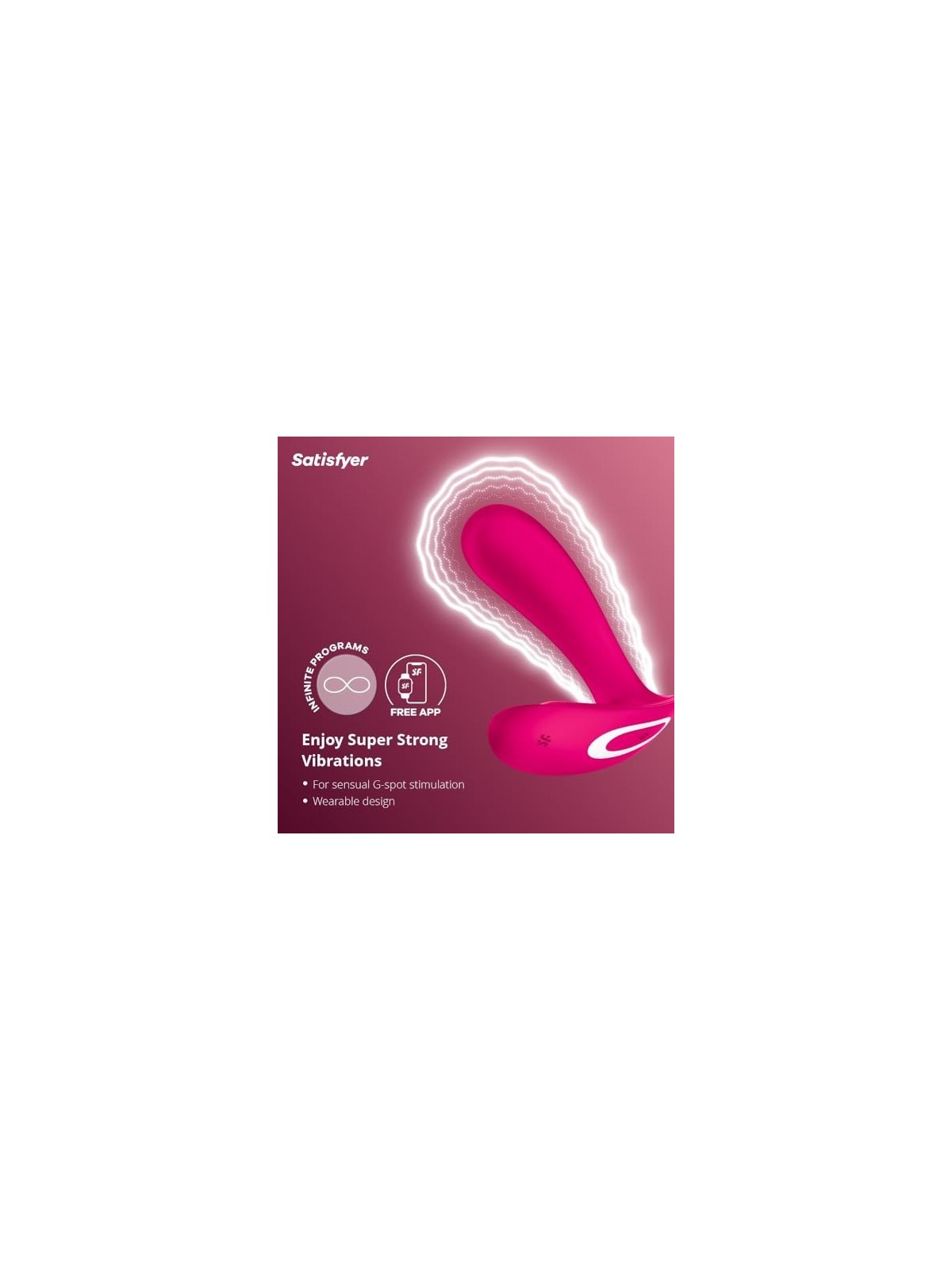 SATISFYER Top Secret Vibratore Rosa 1un Unisex