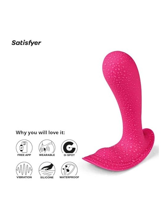 SATISFYER Top Secret Vibratore Rosa 1un Unisex