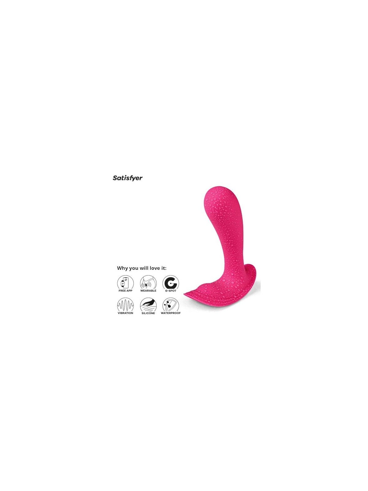 SATISFYER Top Secret Vibratore Rosa 1un Unisex