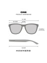 Occhiali da sole polarizzati neri Hawkers ONE RAW dark 1 unitï¿½ï¿½ unisex