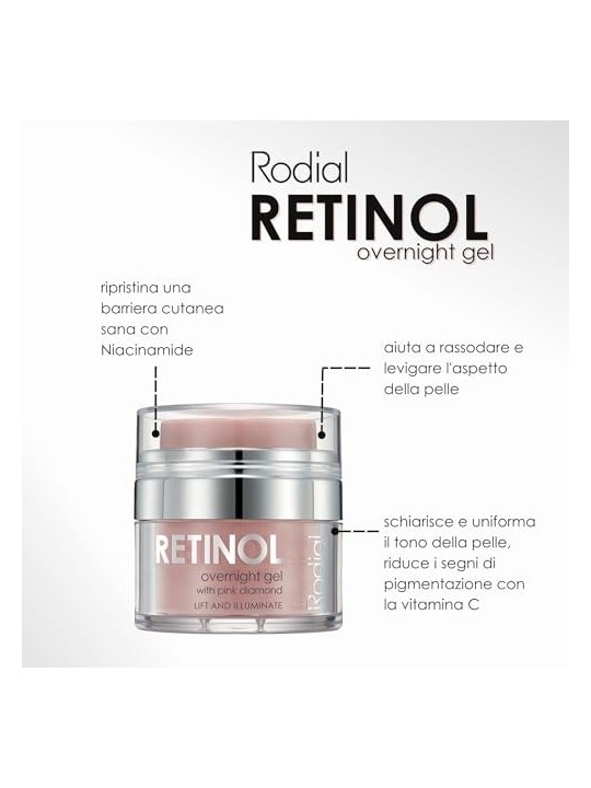 Rodial Pink Diamond Retinol Overnight Gel donna 50ml