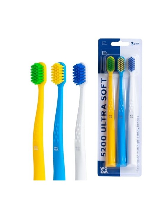 WOOM 5200 Spazzolino da denti ultra morbido 3 pz