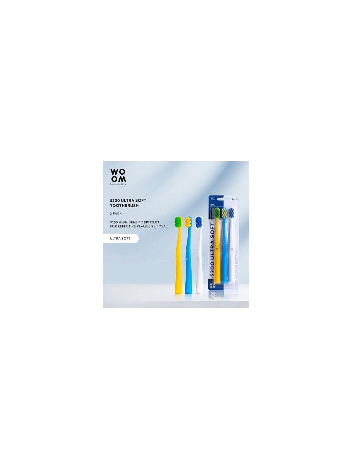 WOOM 5200 Spazzolino da denti ultra morbido 3 pz
