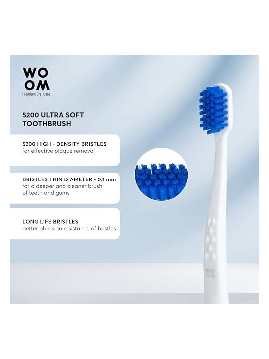 WOOM 5200 Spazzolino da denti ultra morbido 3 pz