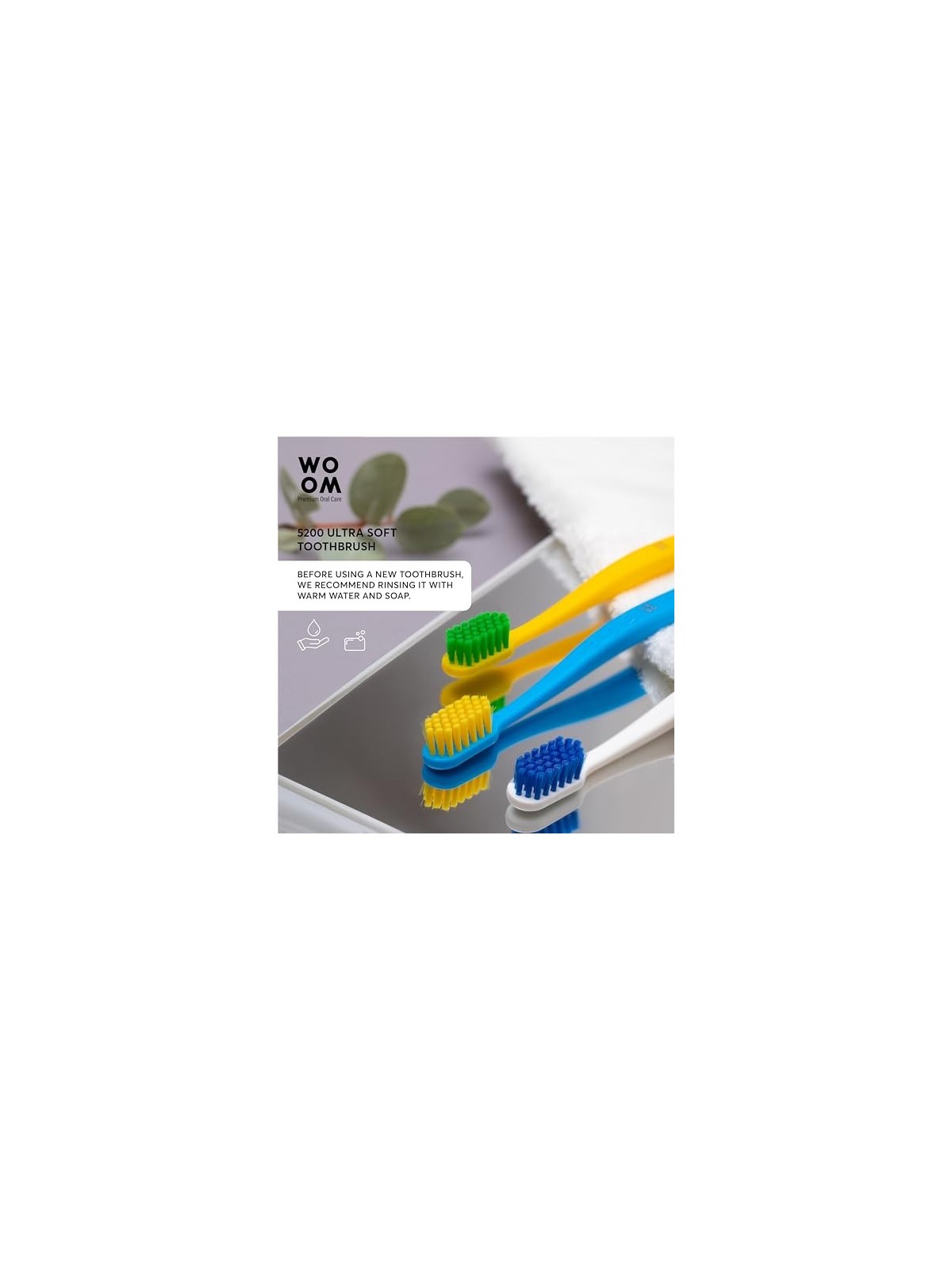 WOOM 5200 Spazzolino da denti ultra morbido 3 pz