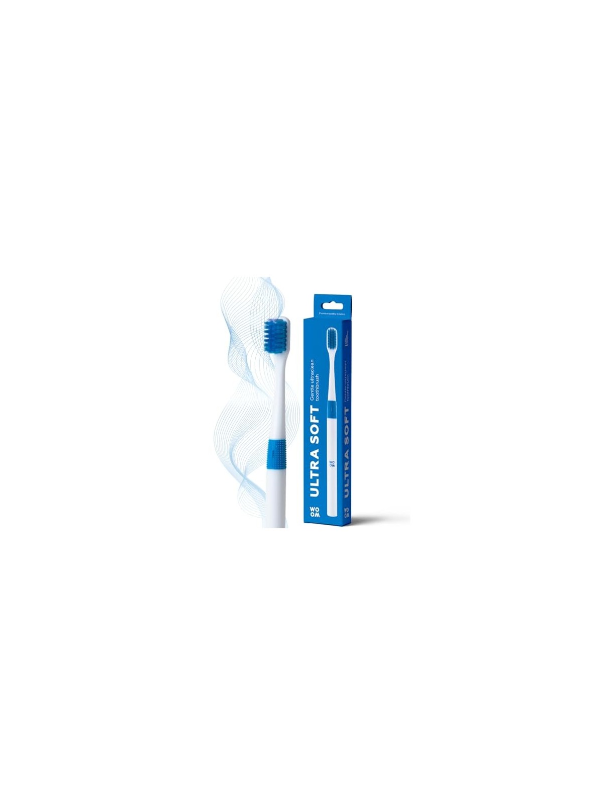 WOOM Ultra Soft Spazzolino per pulizia profonda Ultraclean Blu