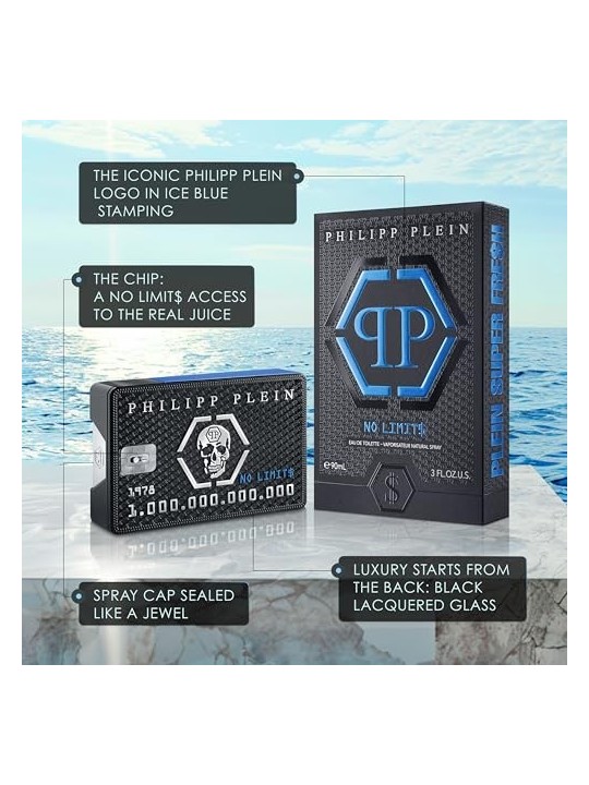 Philipp Plein No Limit$ Super Fre$h eau de toilette uomo 50ml