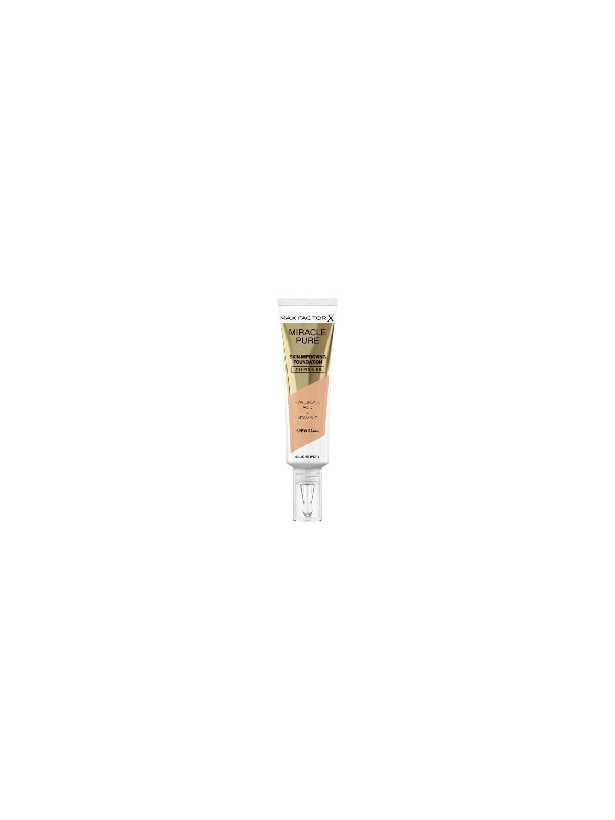 Max Factor Miracle Pure Fondotinta SPF30 30 ml donna 40 Light Ivory