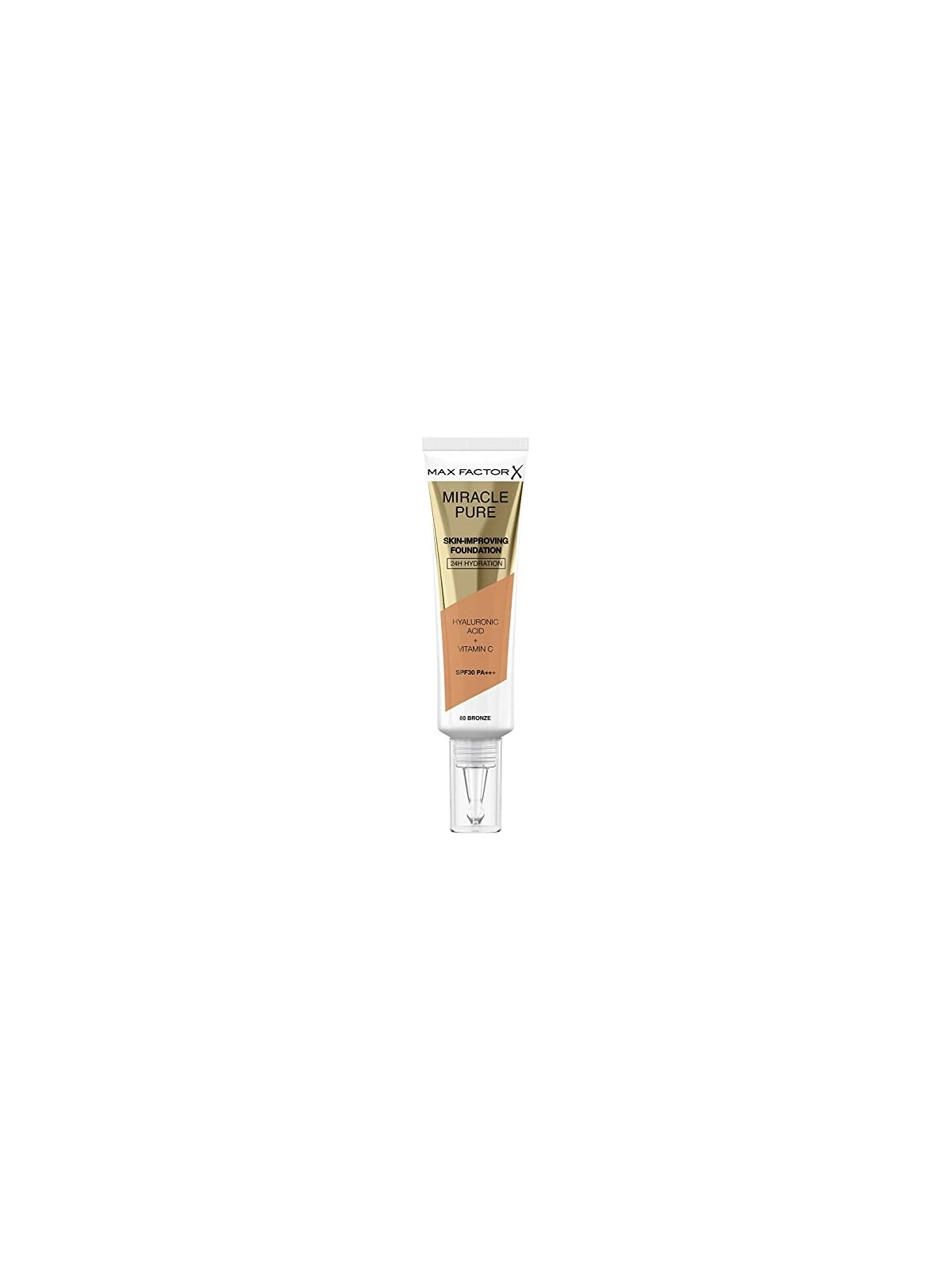 Max Factor Miracle Pure Fondotinta SPF30 30 ml donna 80 Bronze