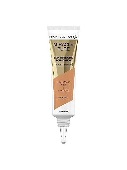 Max Factor Miracle Pure Fondotinta SPF30 30 ml donna 80 Bronze