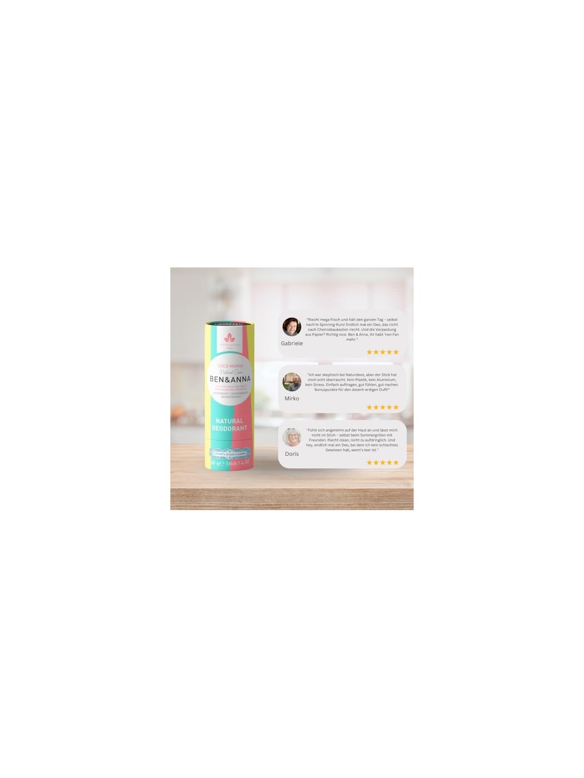 Deodorante stick naturale BEN & ANNA Lime Persiano 40g