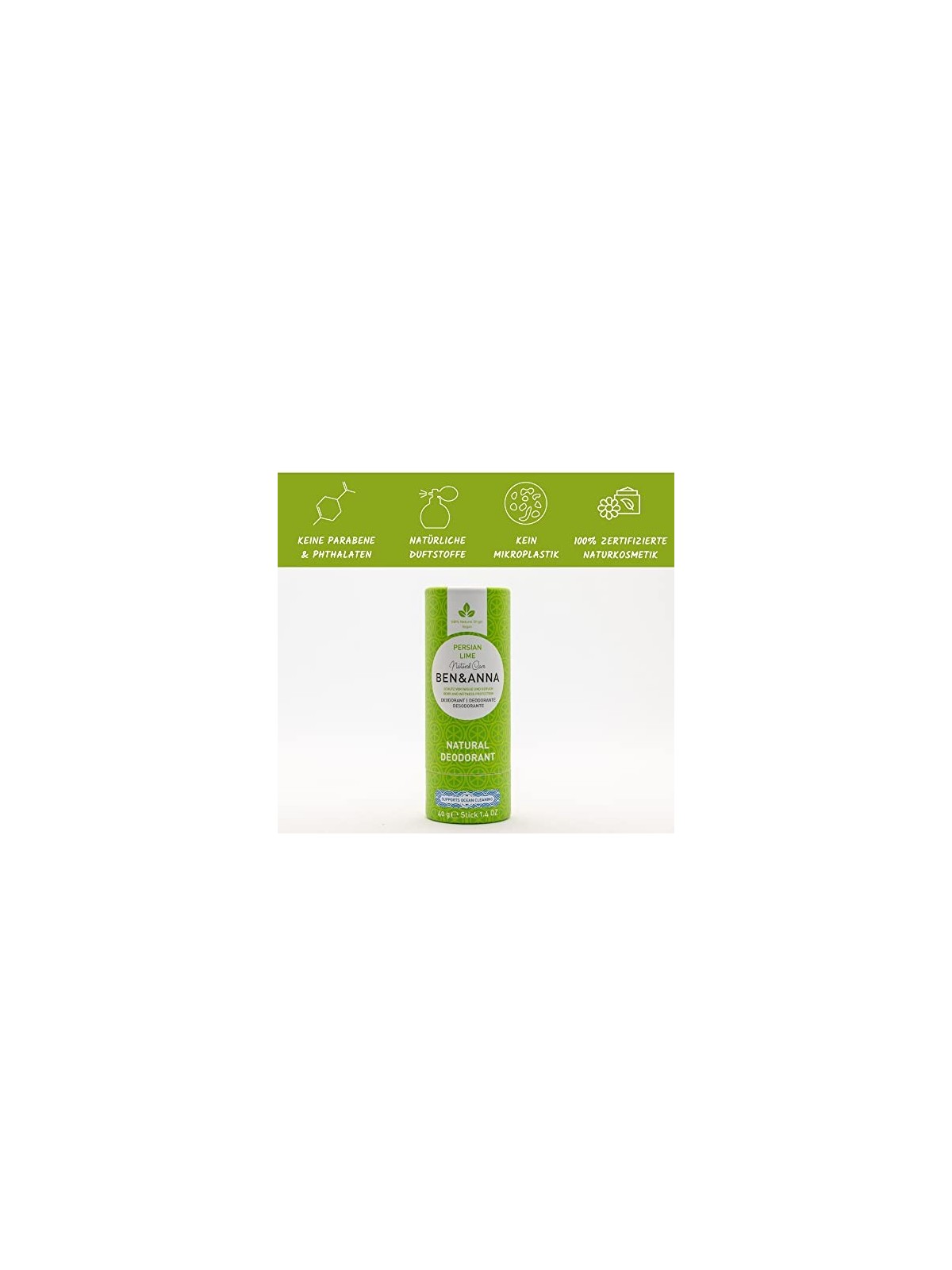 Deodorante stick naturale BEN & ANNA Urban Black 40g