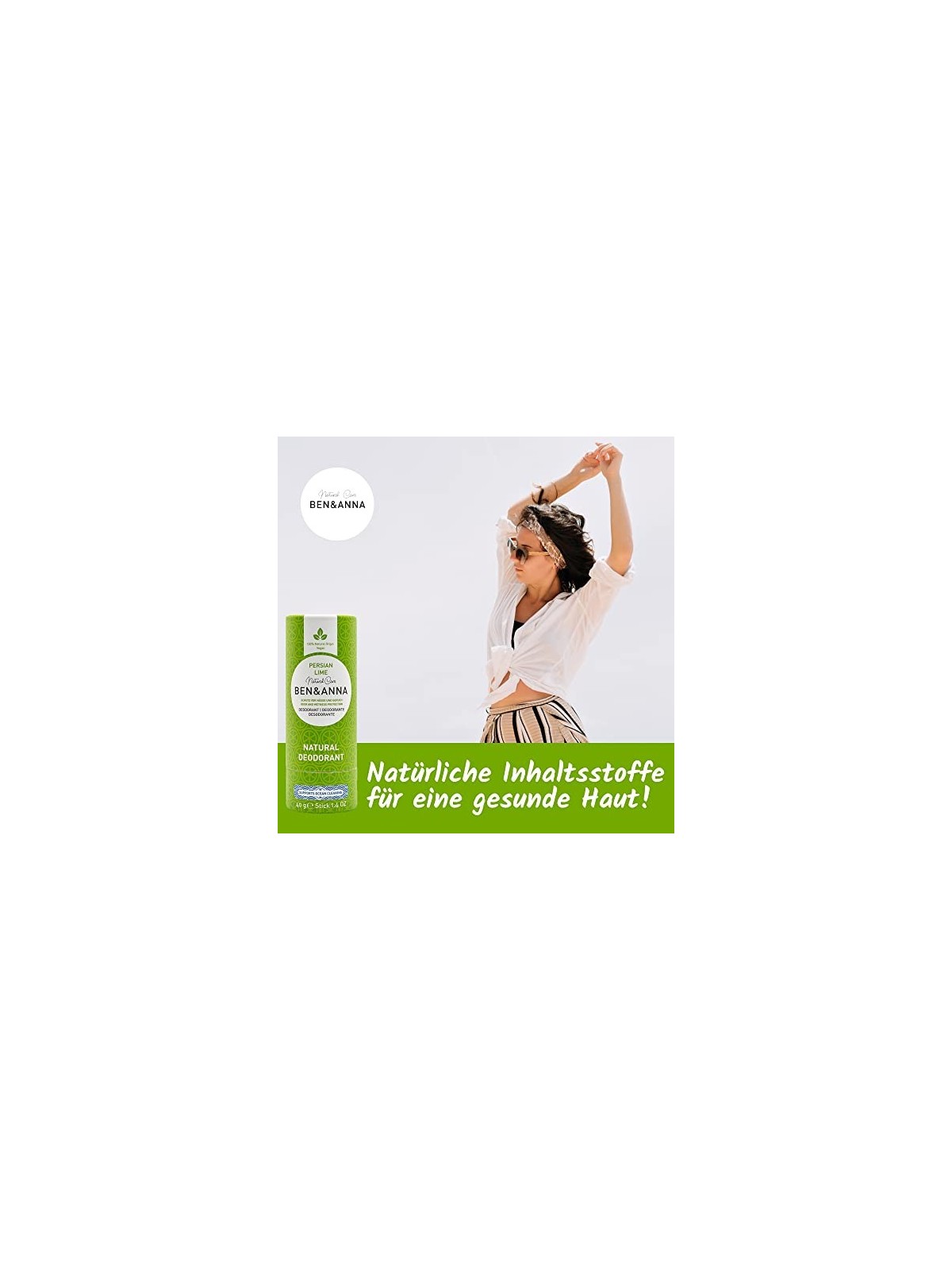 Deodorante stick naturale BEN & ANNA Urban Black 40g