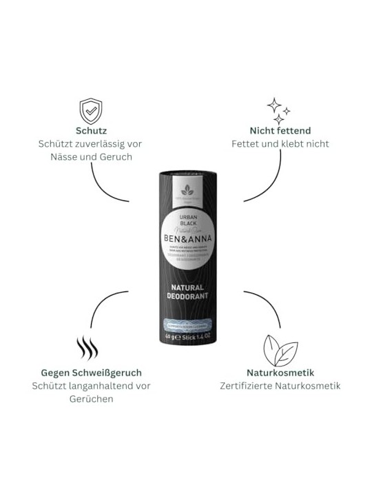 Deodorante stick naturale BEN & ANNA Coco Mania 40g