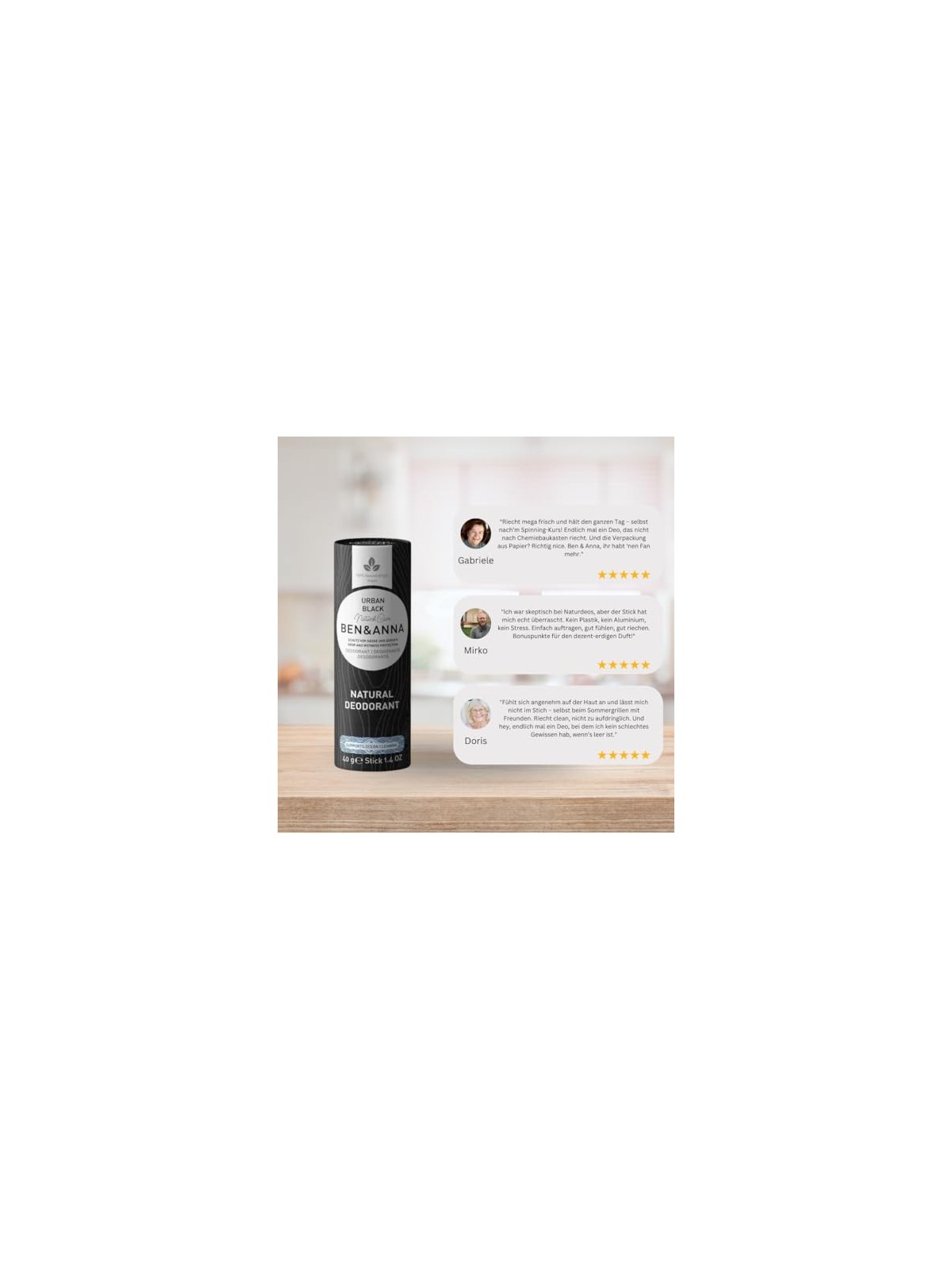 Deodorante stick naturale BEN & ANNA Coco Mania 40g