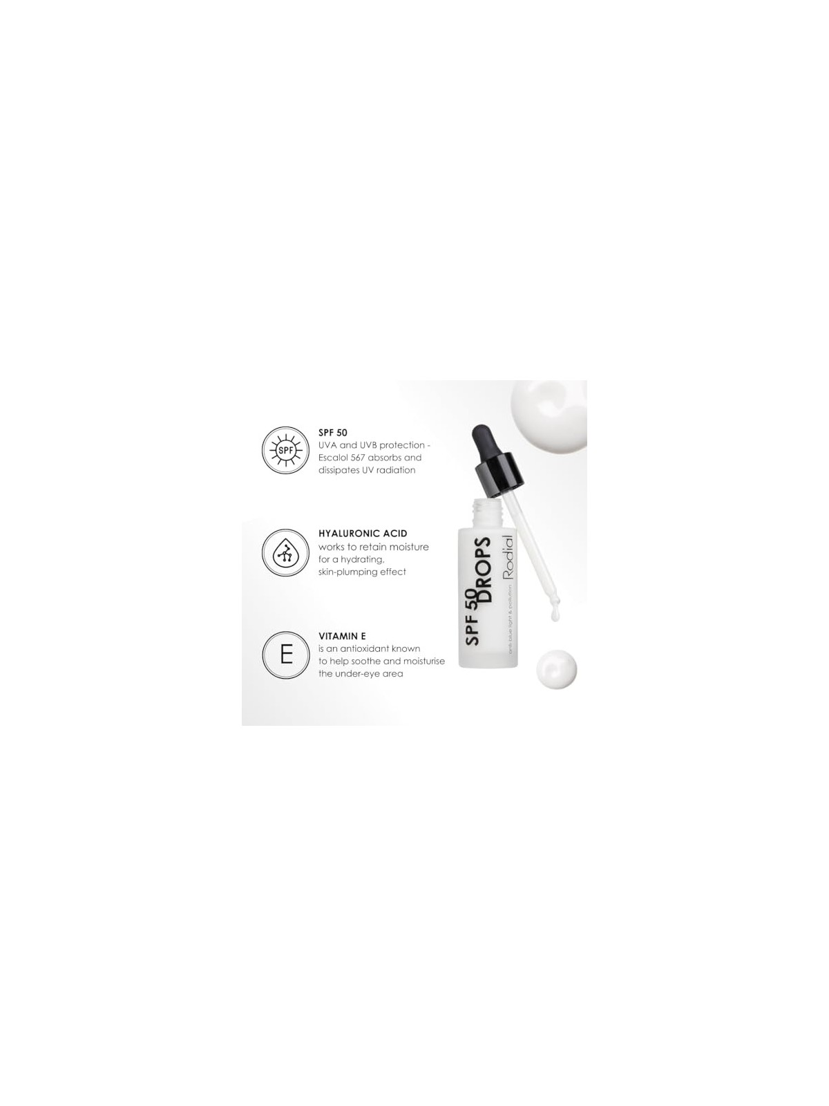 Rodial Drops SPF50 31ml Anti-Blue Light & Pollution