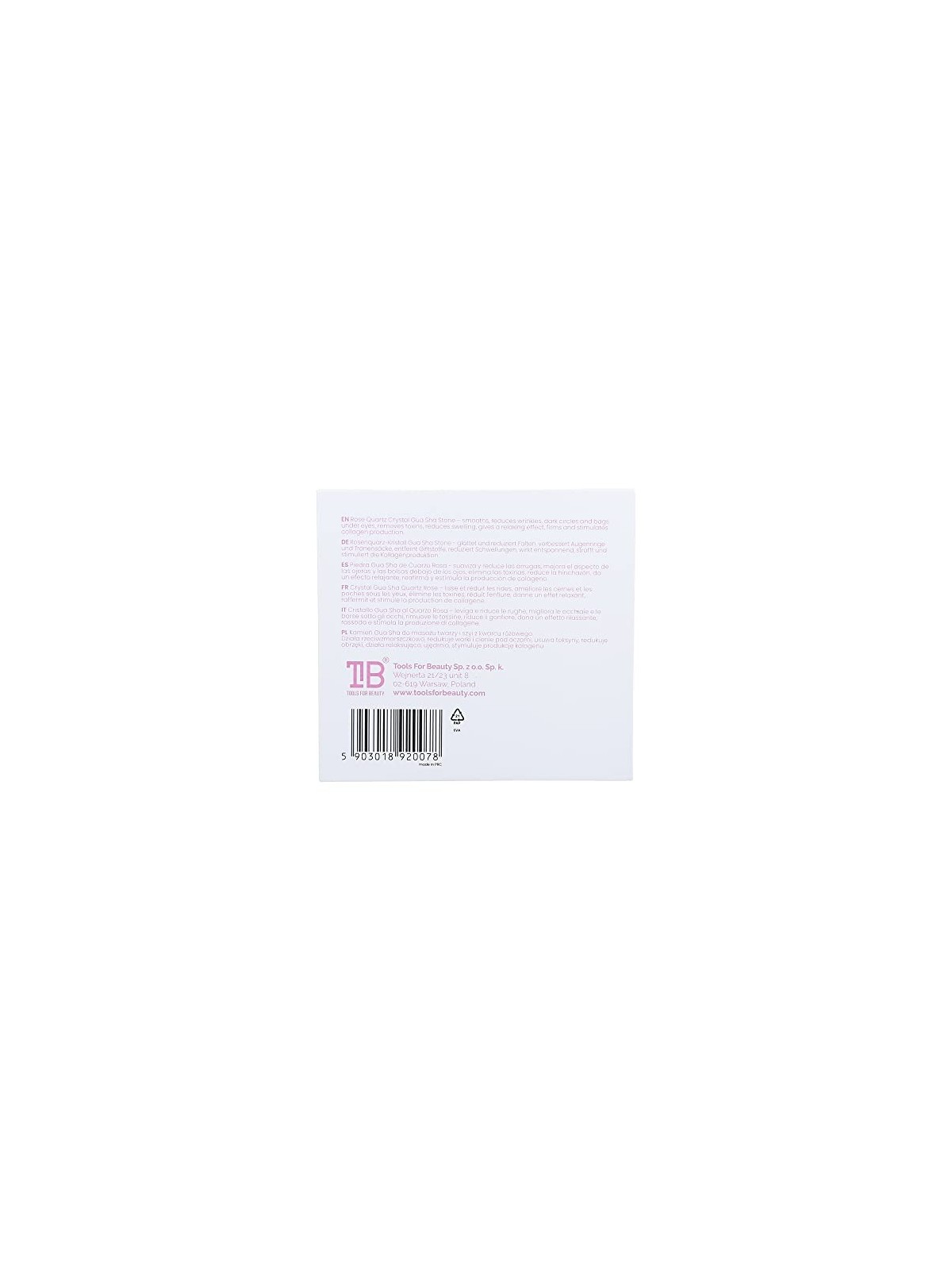Pietra Gua Sha in Quarzo Rosa 1 unitï¿½ï¿½ unisex