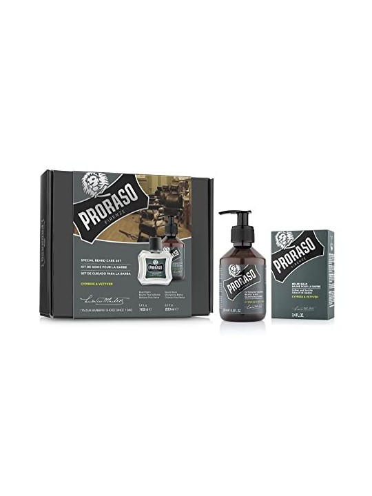 Set Proraso cipresso e vetiver uomo
