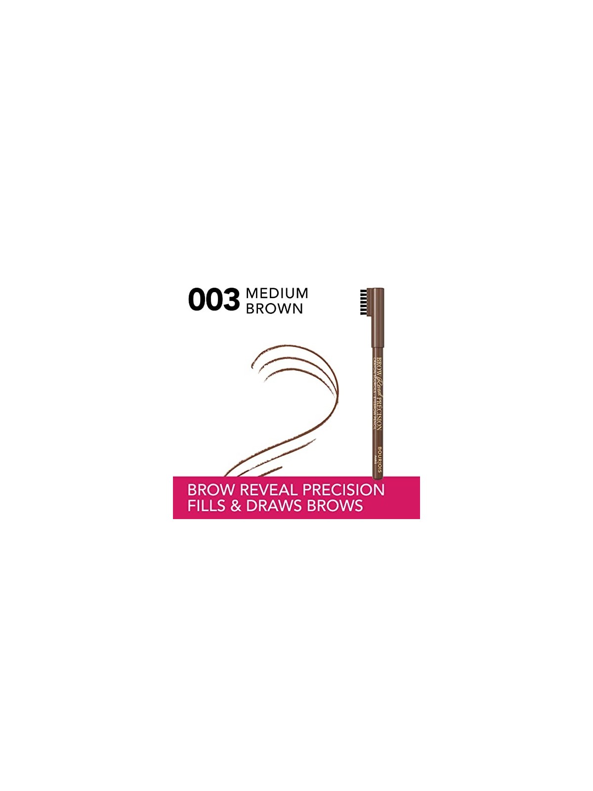 Brow Reveal Precision Eyebrow Pencil Bourjois 1 4 g 003 Marrone Medio donna