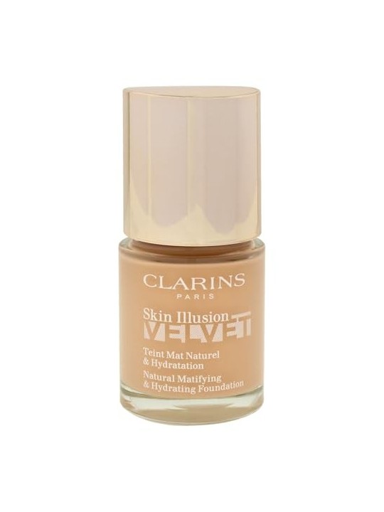 Clarins Skin Illusion Velvet Naturale Fondotinta Opacizzante e Idratante 30ml - Tonalità: 110N donna Clarins www.essenzetotalsty