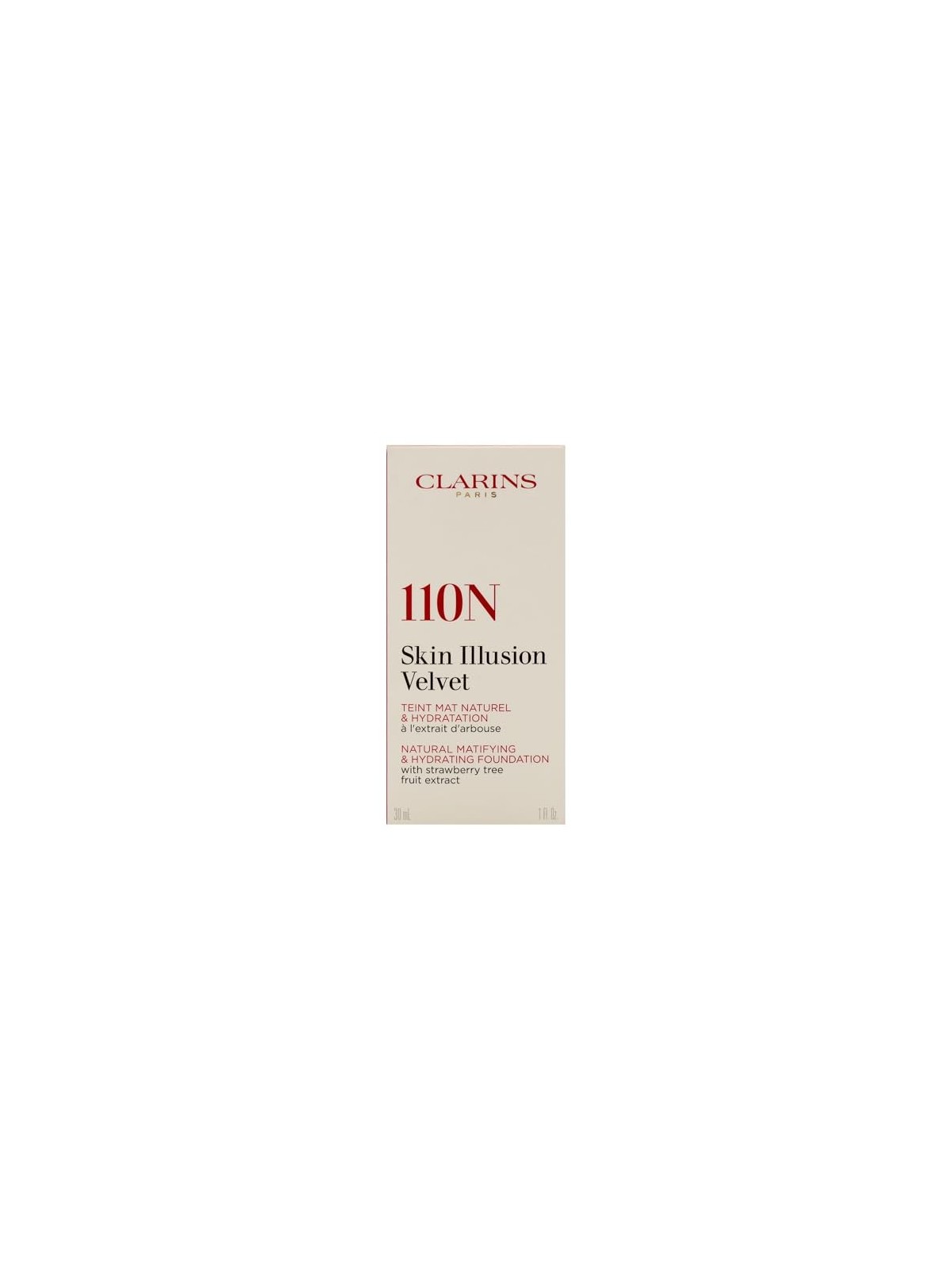 Clarins Skin Illusion Velvet Naturale Fondotinta Opacizzante e Idratante 30ml - Tonalità: 110N donna Clarins www.essenzetotalsty