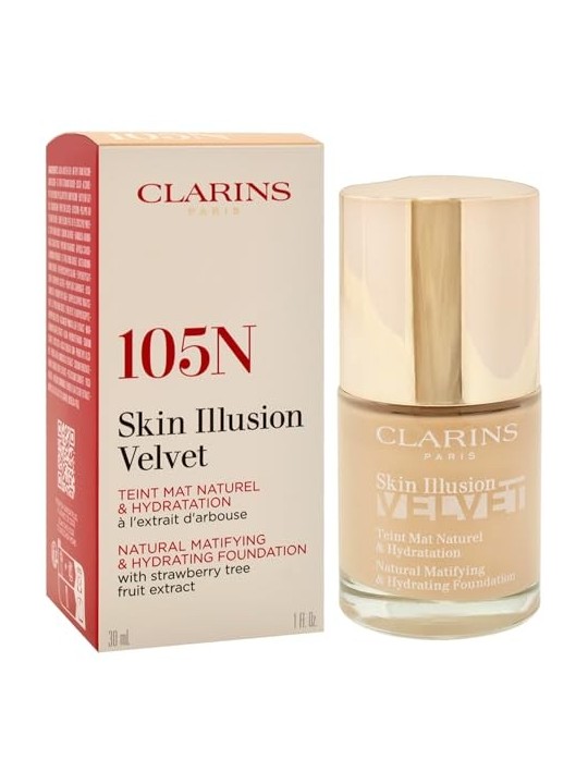 Clarins base velluto illusione pelle 105n 30ml donna