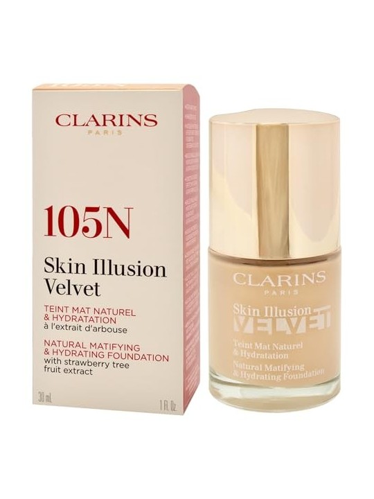 Clarins base velluto illusione pelle 105n 30ml donna