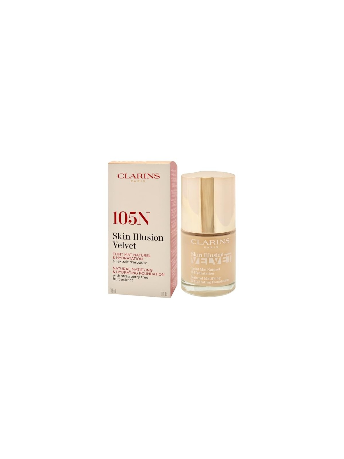 Clarins base velluto illusione pelle 105n 30ml donna