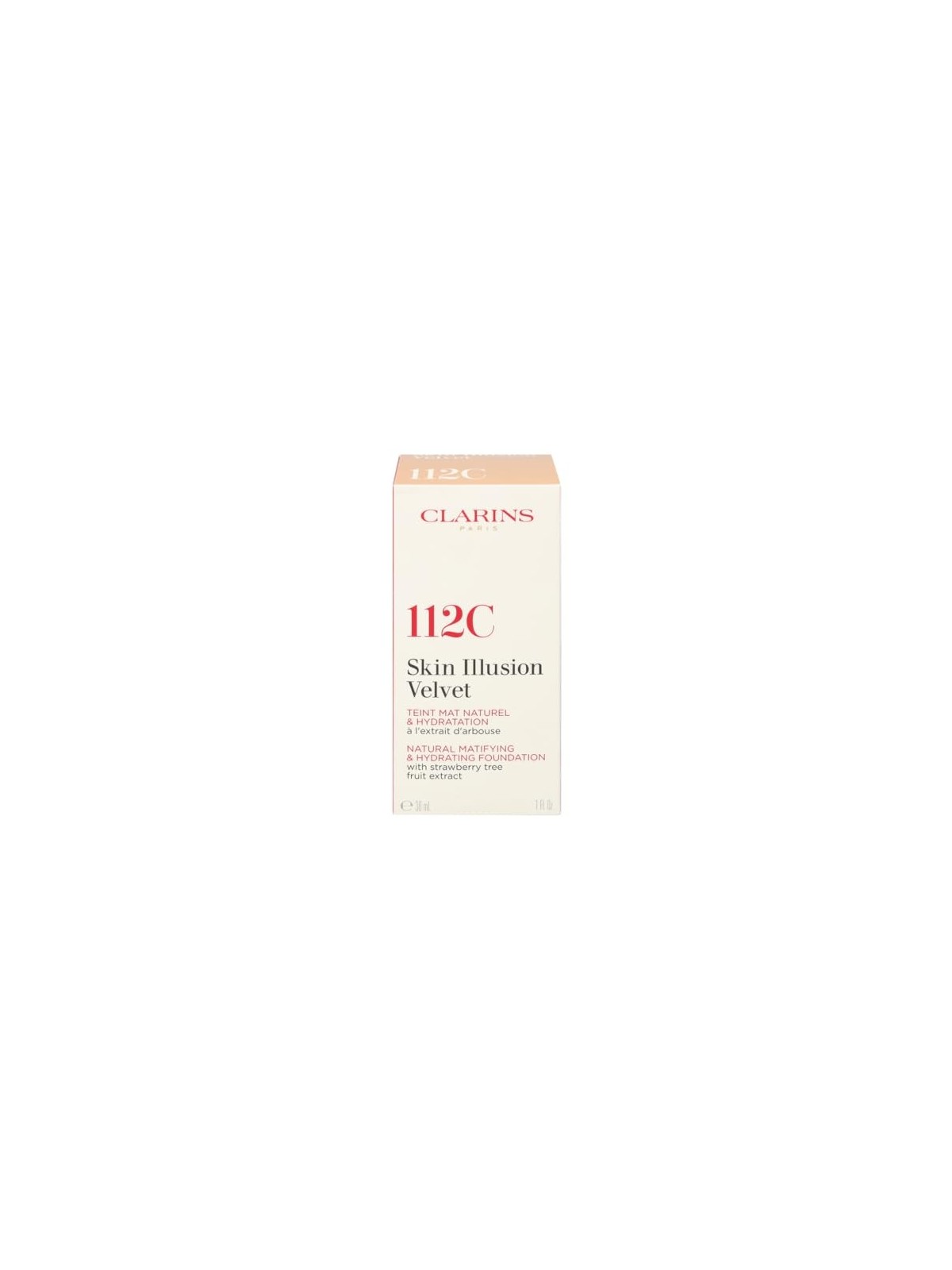 Clarins Skin Illusion Velvet Naturale Fondotinta Opacizzante e Idratante 30ml - Tonalità: 112C donna Clarins www.essenzetotalsty