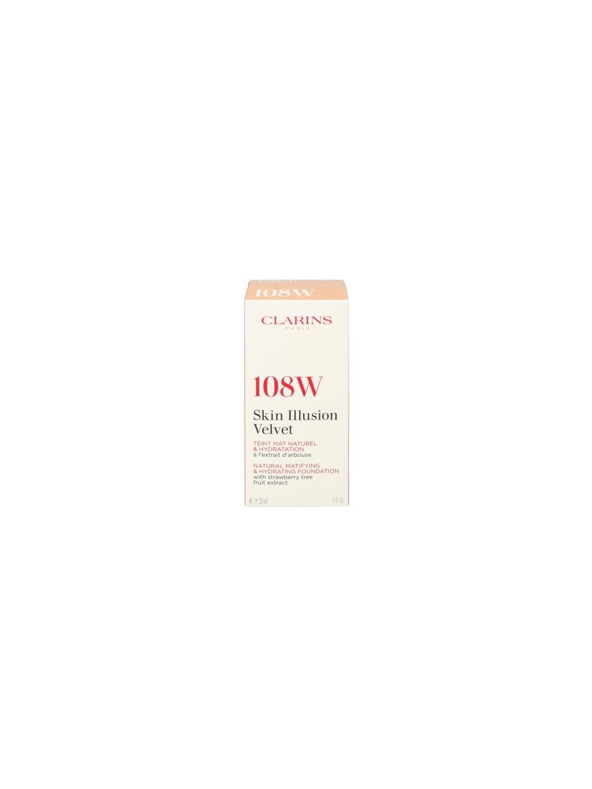 Clarins Skin Illusion Velvet Foundation donna 30ml Numero 108