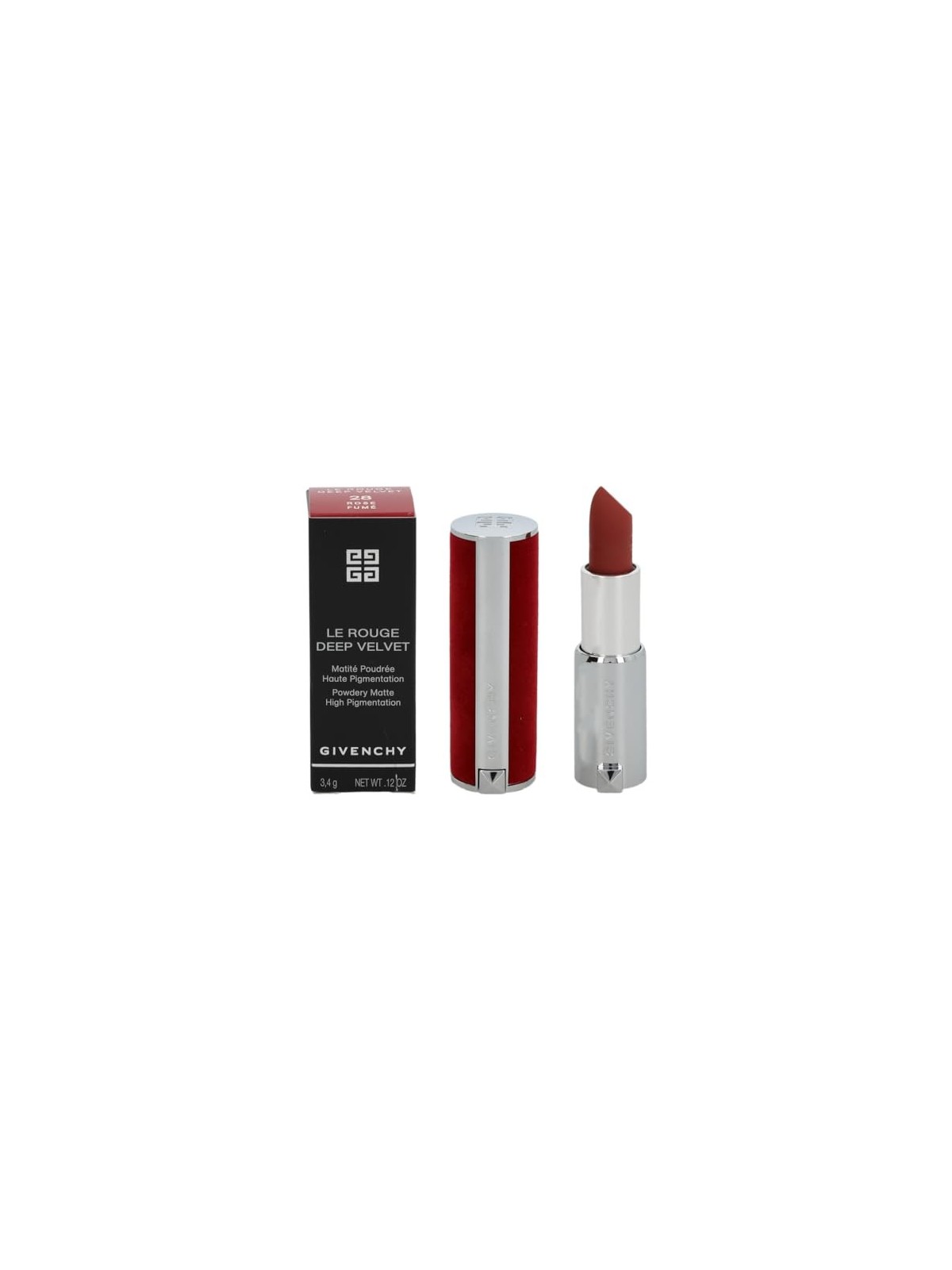 Givenchy Le Rouge Deep Velvet Lipstick donna 3,4g Numero 28 Rose Fume