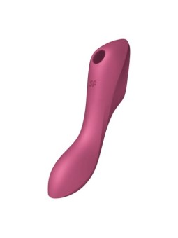 Vibratore d'aria Satisfyer Curvy Trinity 3, rosso. Massimo piacere