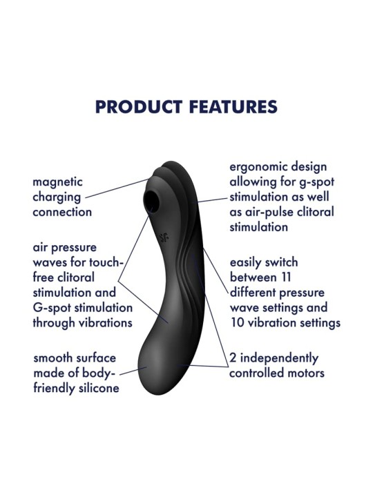 Vibratore aria Satisfyer Curvy Trinity 3: intenso piacere