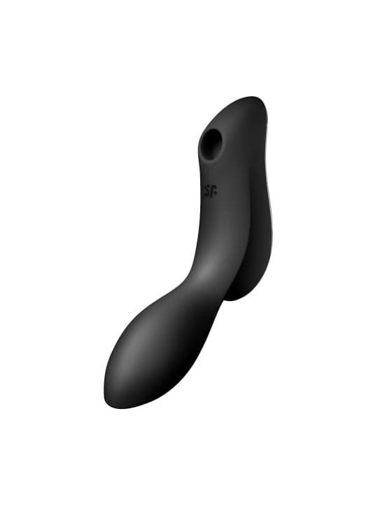 SATISFYER Curvy Trinity 2 Vibratore di Aria Nero Nero 1unit Donna