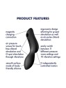 SATISFYER Curvy Trinity 2 Vibratore di Aria Nero Nero 1unit Donna