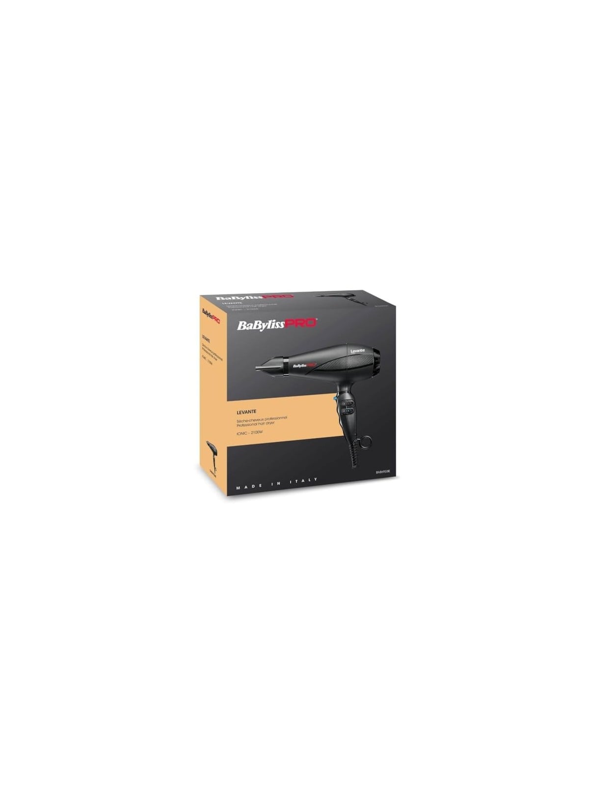 Asciugacapelli BaByliss PRO Levante 2100W Ionic