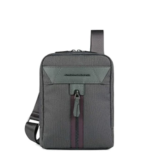 Borsa a Tracolla Piquadro Trakai Verde 16x22x4 cm Uomo