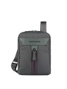 Borsa a Tracolla Piquadro Trakai Verde 16x22x4 cm Uomo
