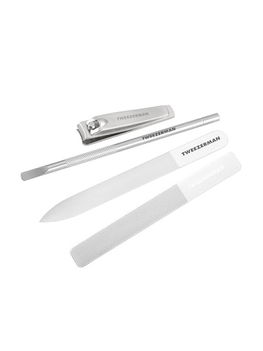 Set Manicure Tweezerman in Vetro e Lime