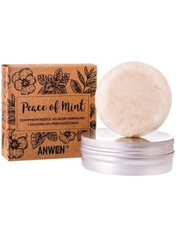 ANWEN Shampoo solido Peace of Mint per pelli normali e grasse Menta 75g