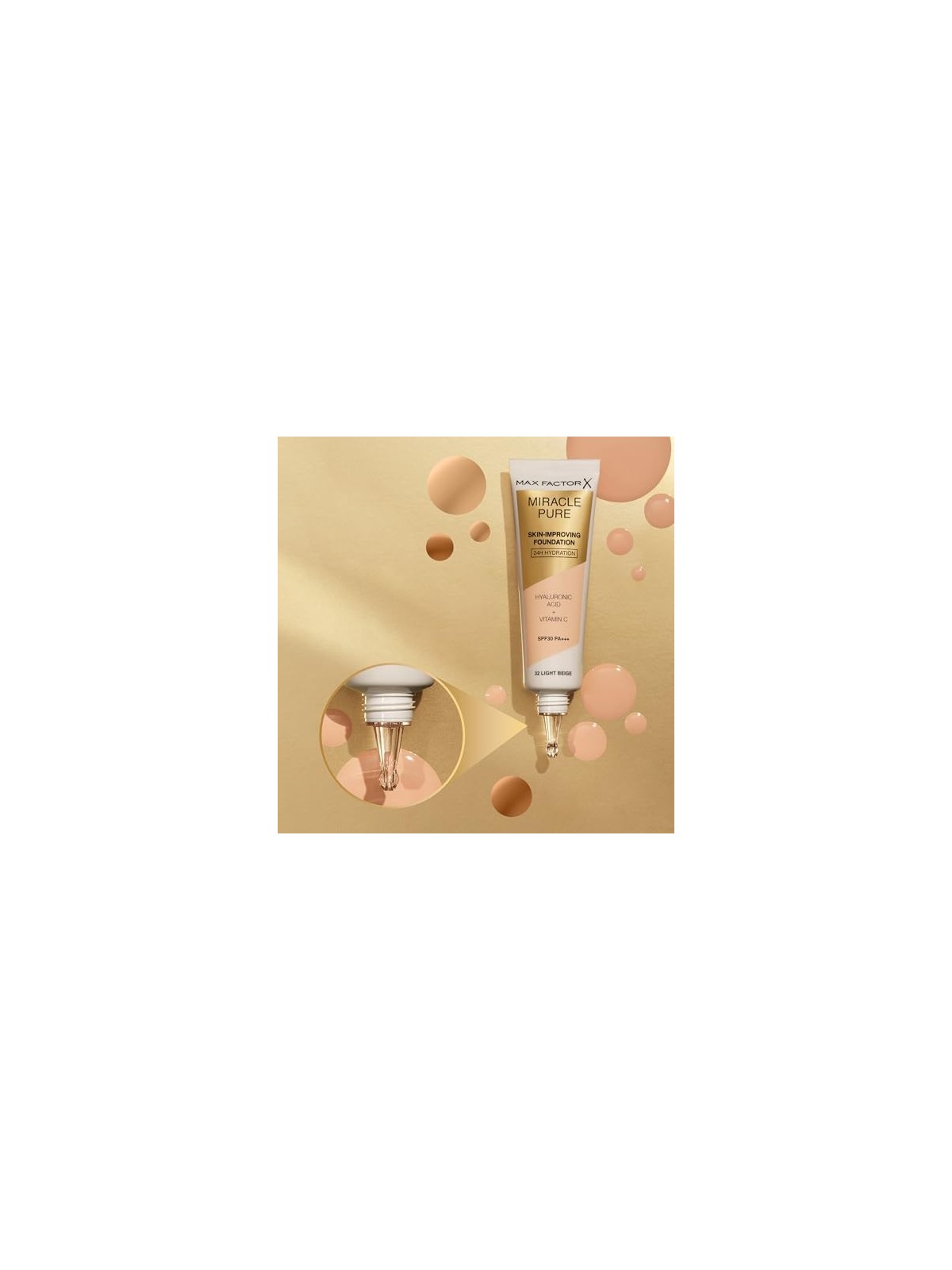Max Factor Miracle Pure Fondotinta SPF30 30 ml 82 Deep Bronze
