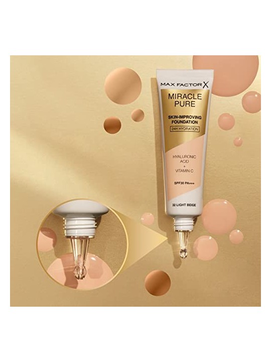 Max Factor Miracle Pure Fondotinta SPF30 35 Pearl Beige