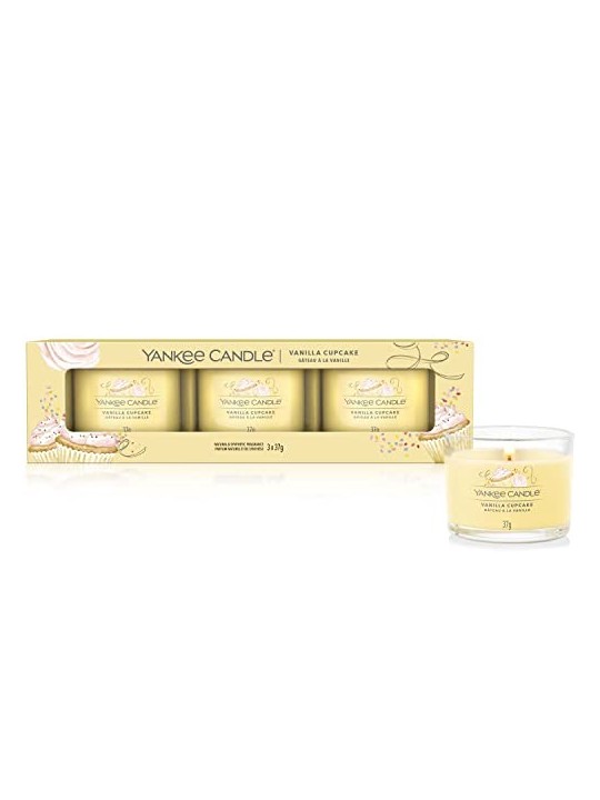 Yankee Candle Candela Votiva Vanilla Cupcake in Vetro Unisex 370g
