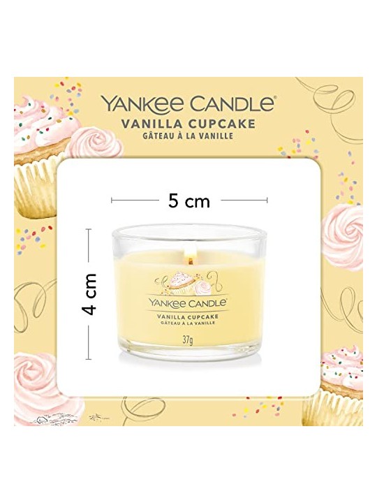 Yankee Candle Candela Votiva Vanilla Cupcake in Vetro Unisex 370g