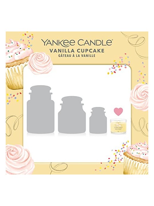 Yankee Candle Candela Votiva Vanilla Cupcake in Vetro Unisex 370g