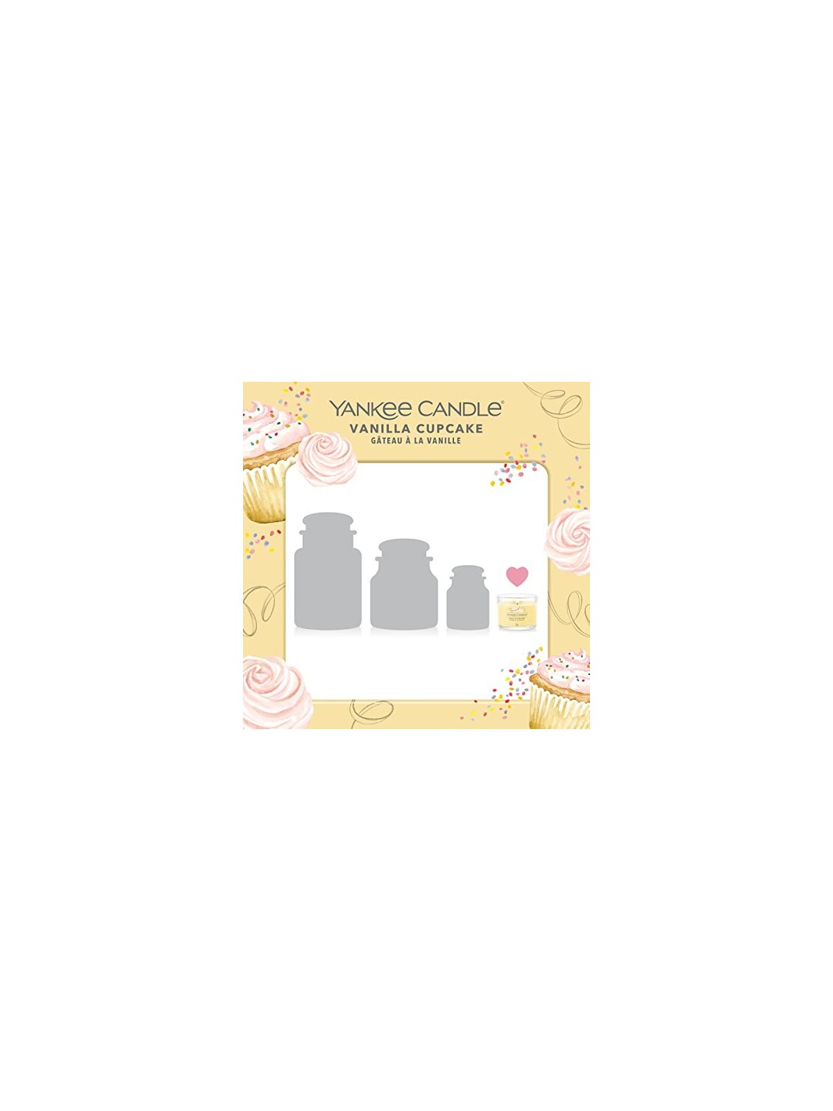Yankee Candle Candela Votiva Vanilla Cupcake in Vetro Unisex 370g