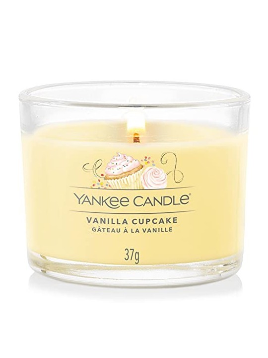 Yankee Candle Candela Votiva Vanilla Cupcake in Vetro Unisex 370g