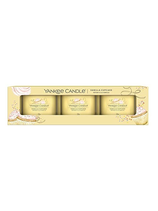 Yankee Candle Candela Votiva Vanilla Cupcake in Vetro Unisex 370g