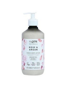 Crema per Mani e Corpo Rosa Argan Latte idratante 500ml Donna