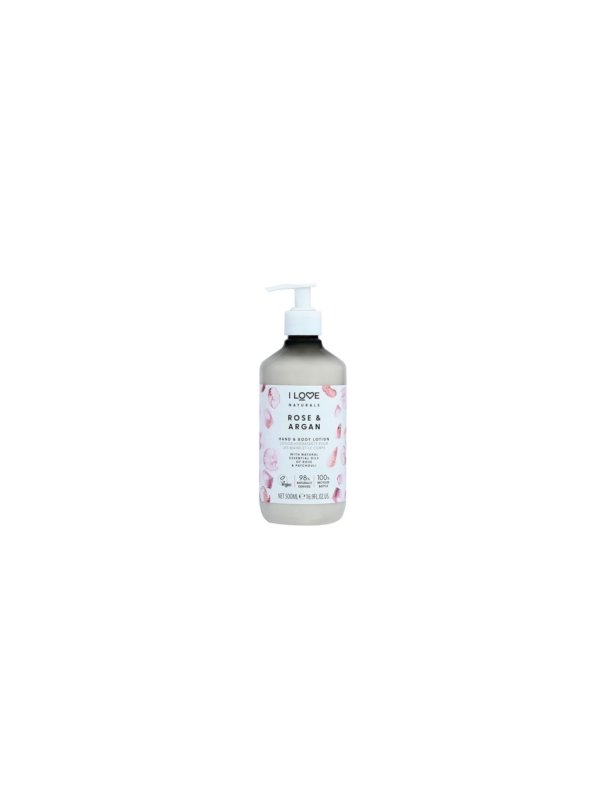 Crema per Mani e Corpo Rosa Argan Latte idratante 500ml Donna